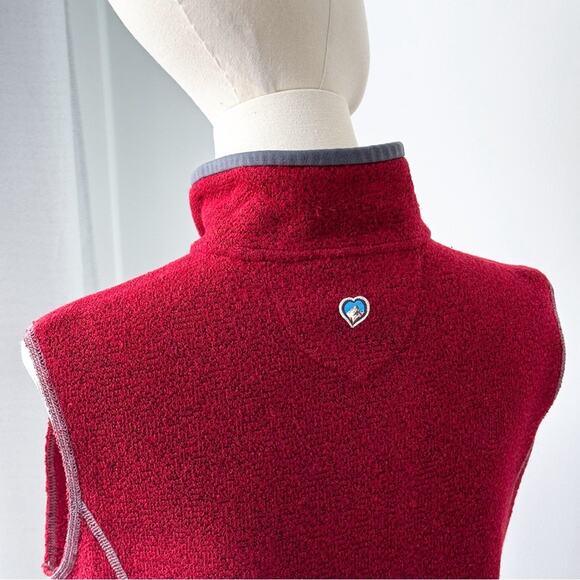 Kuhl Red Fleece Full Zip Sweater Vest Women’s Size Small - Picture 6 of 10